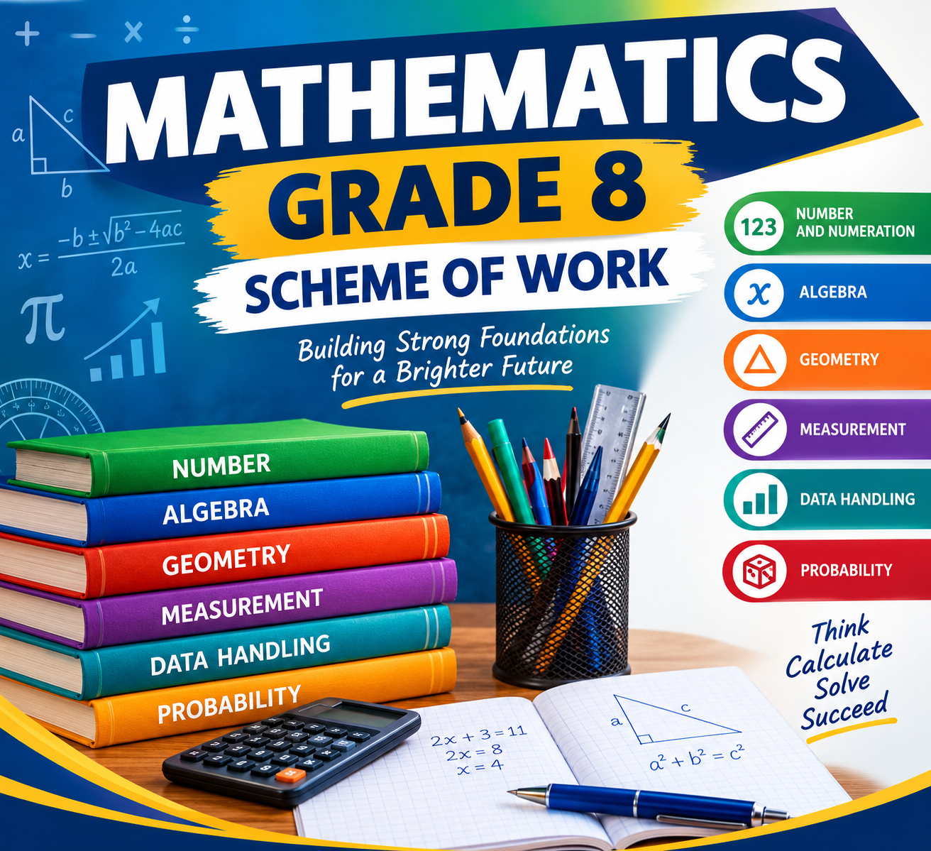 MATHEMATICS GRADE 8 SCHEMES OF WORK