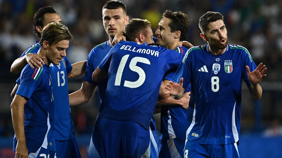 Foto Selebrasi Timnas Italy