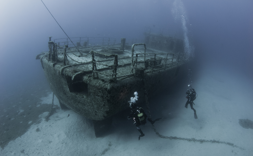 What happens to ships after they sink?