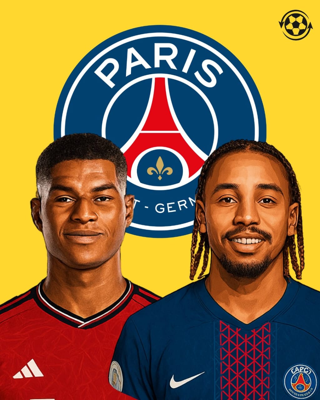 🚨 Paris Saint-Germain might offer 23-year-old France forward Bradley Barcola to Manchester United as part of a swap deal for England forward Marcus Rashford.