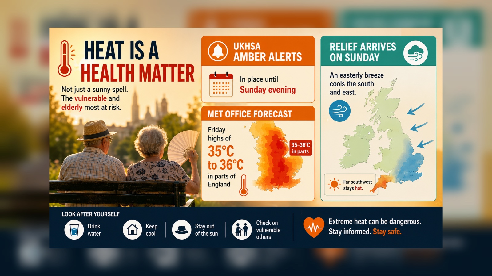 What the amber heat alert means for your weekend