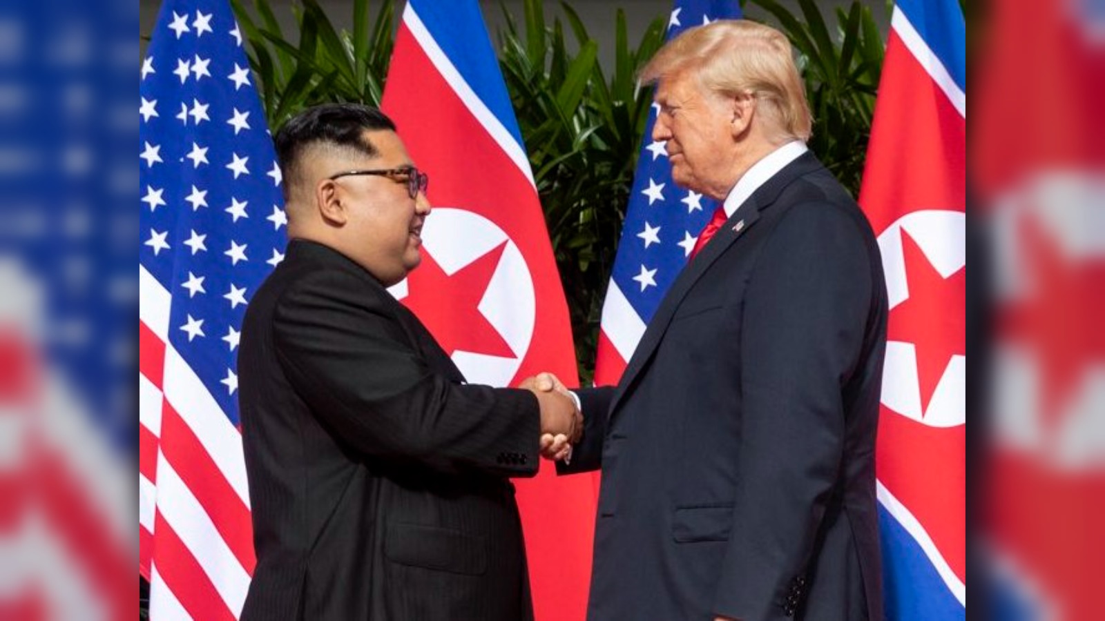 Trump posts 2019 photo with Kim Jong-un, says they 'get along great'