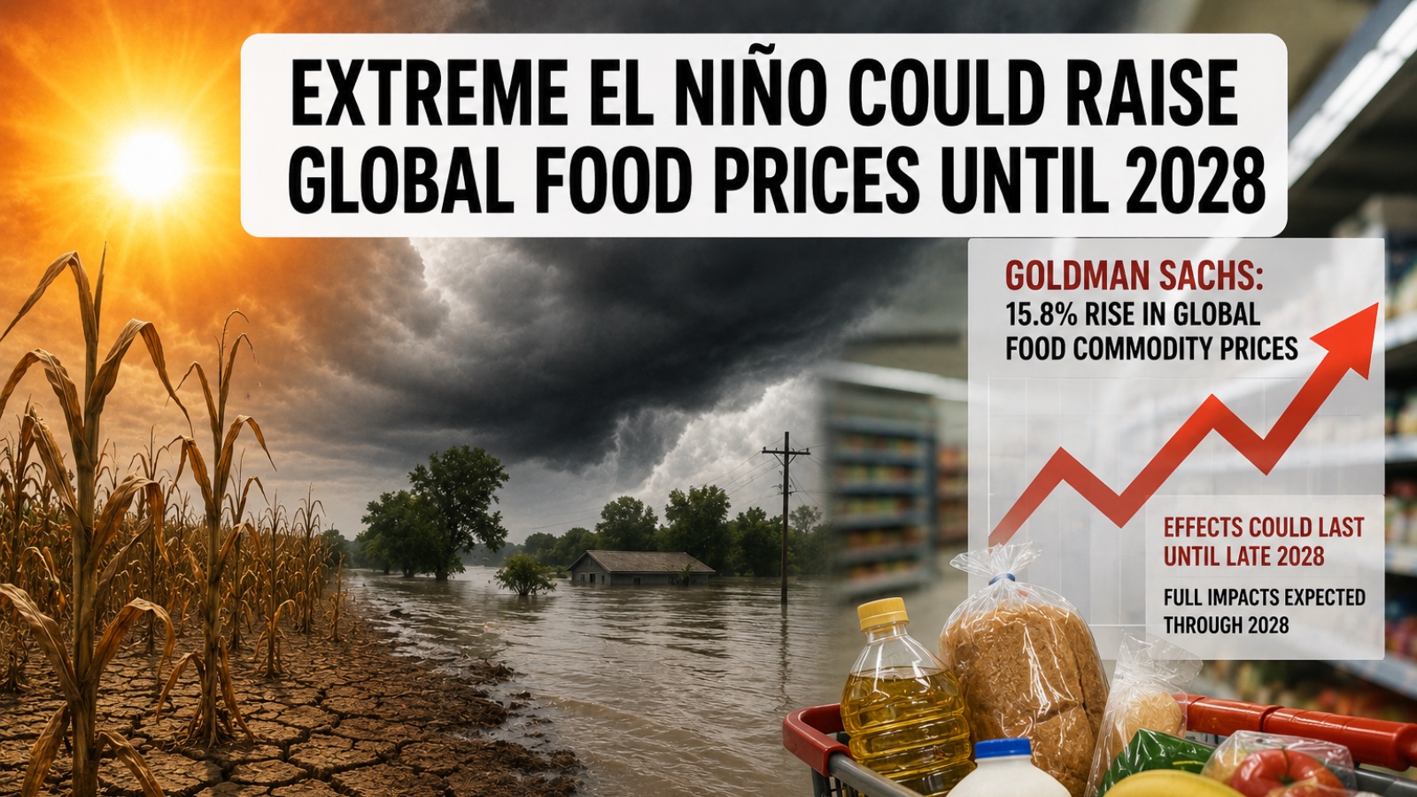 Extreme El Niño could raise global food prices until 2028