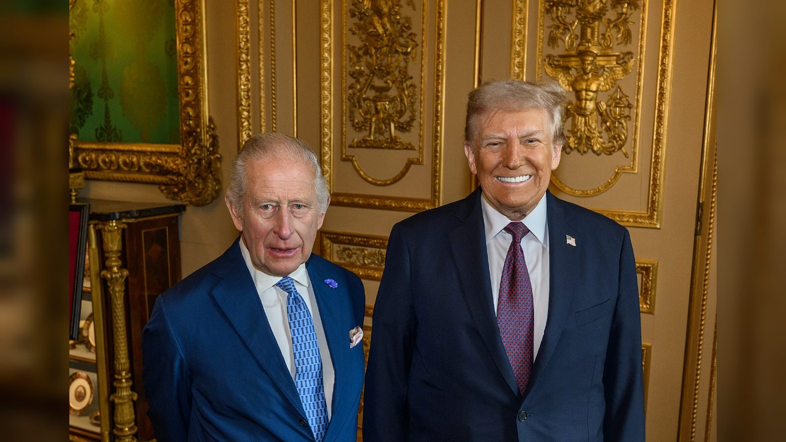Trump shares edited video showing King Charles walking away from fainting man