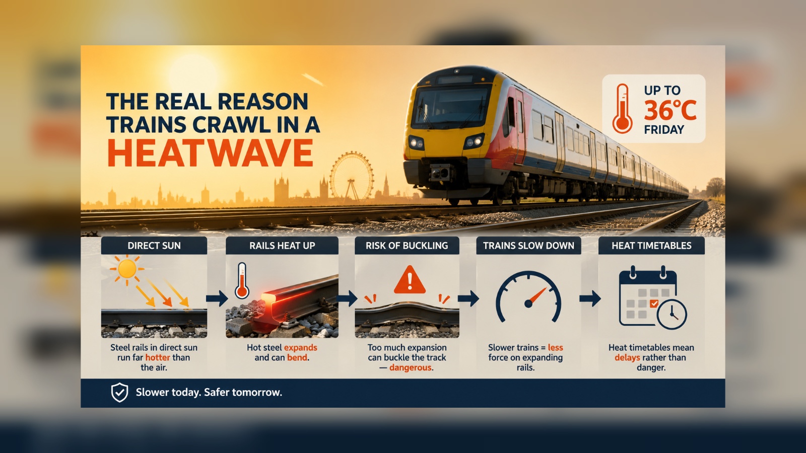 The real reason trains crawl in a heatwave