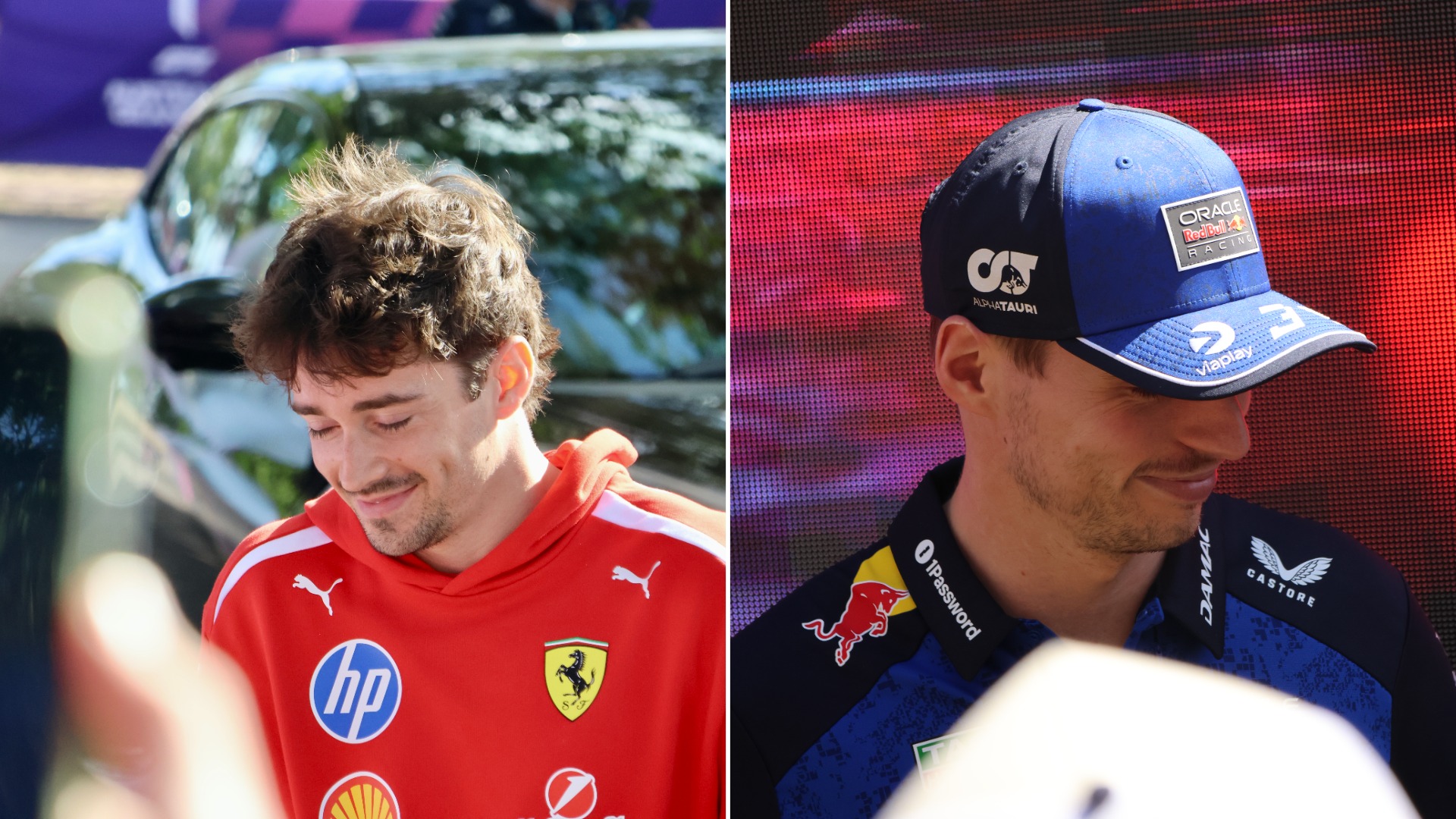 Charles Leclerc says he would welcome Max Verstappen as a Ferrari teammate