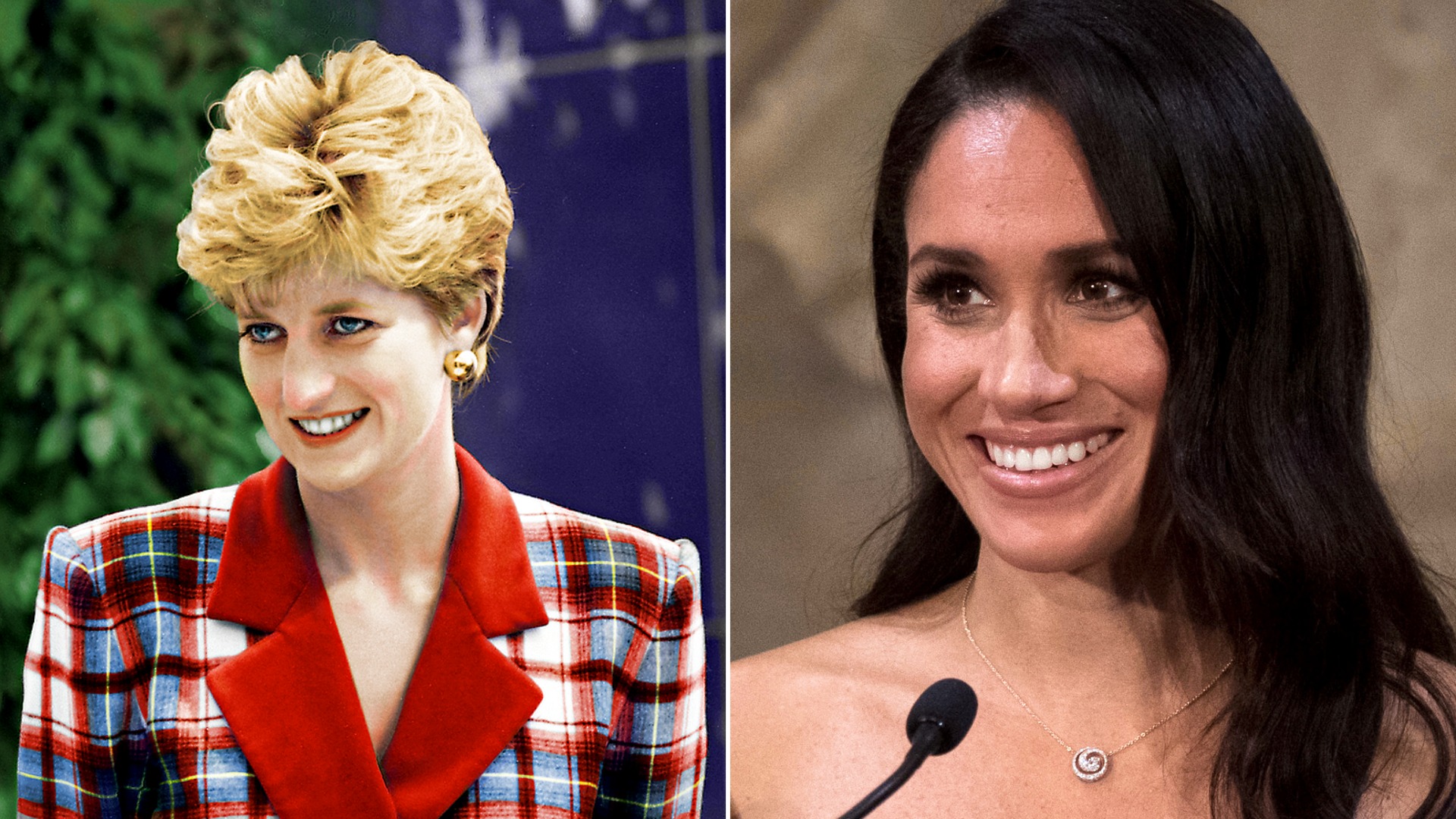 Meghan Markle wears Princess Diana's diamond and sapphire earrings