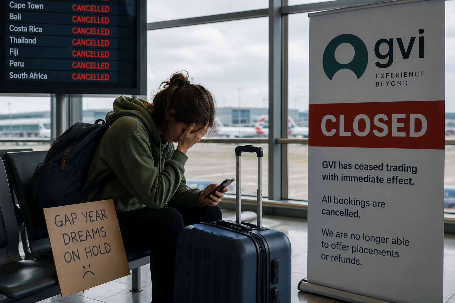 Gap year firm GVI closes, leaving UK students thousands out of pocket