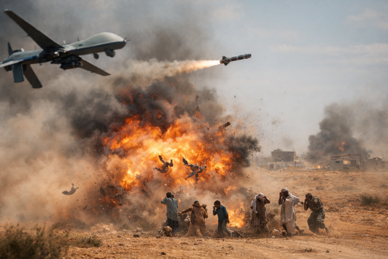 Paramilitary drone strike kills twenty four civilians in central Sudan