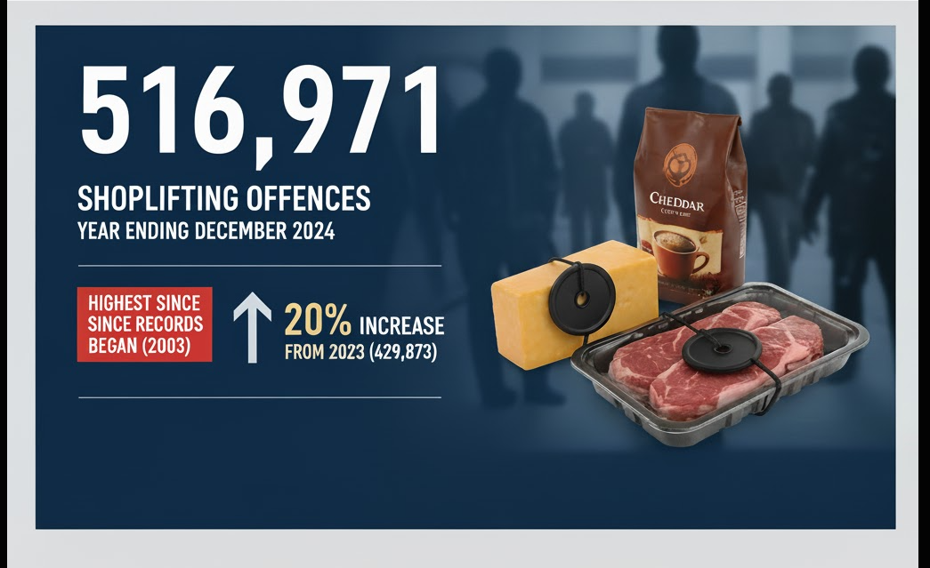 UK Supermarkets Tag Cheese and Coffee as Shoplifting Hits Record Levels