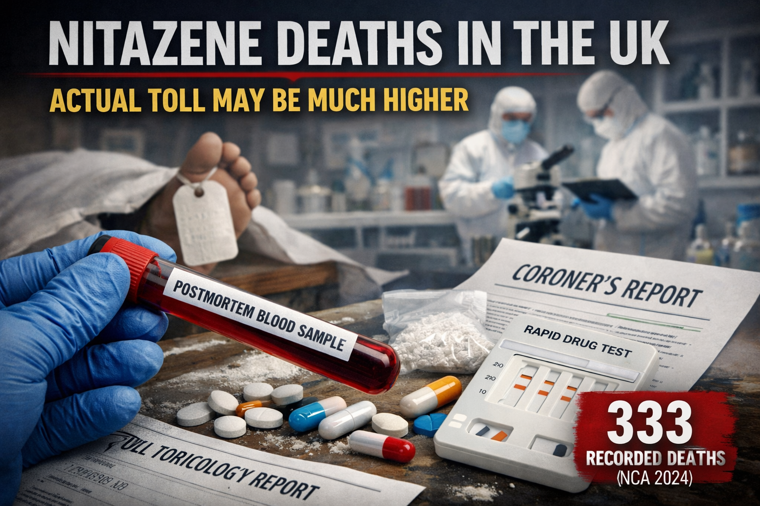 Study finds synthetic opioid deaths significantly undercounted in UK