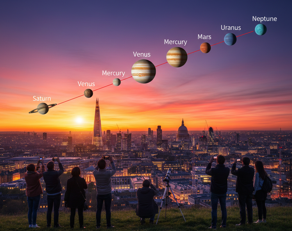 Six planets to align in rare night sky parade