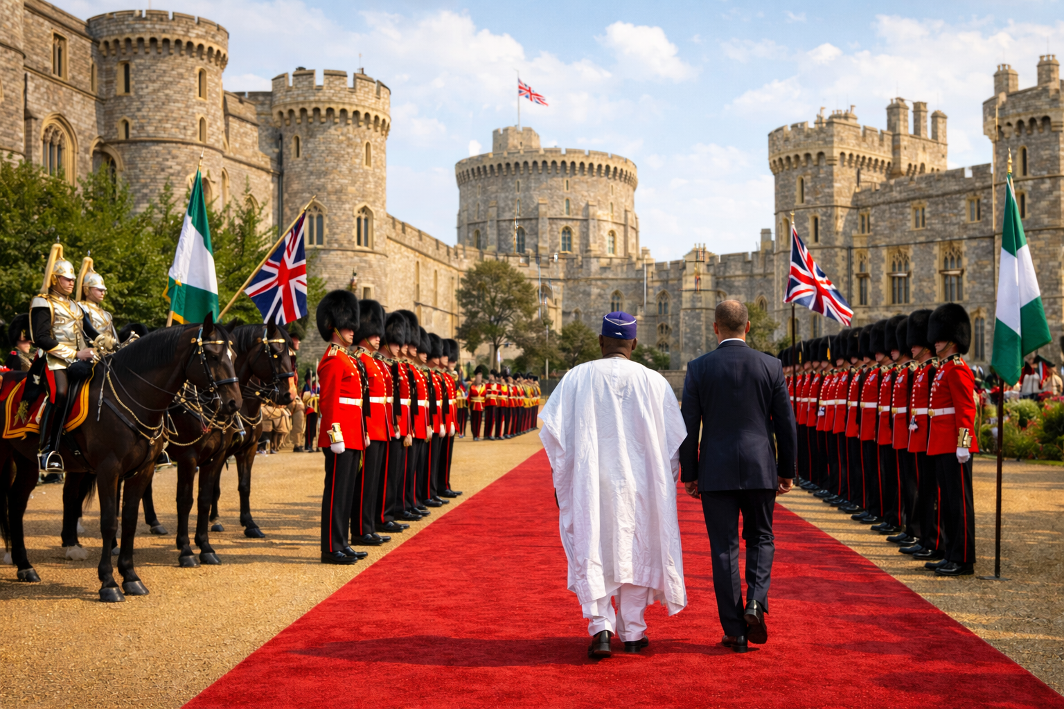 King Charles welcomes Nigerian President, first state visit in 37 years.