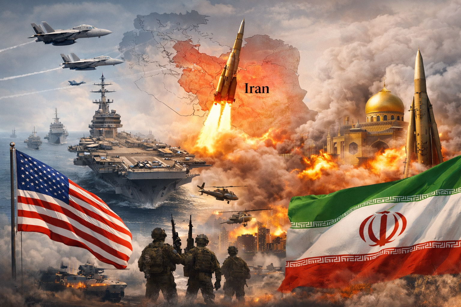 U.S. poised for possible military action against Iran as forces mass in Middle East