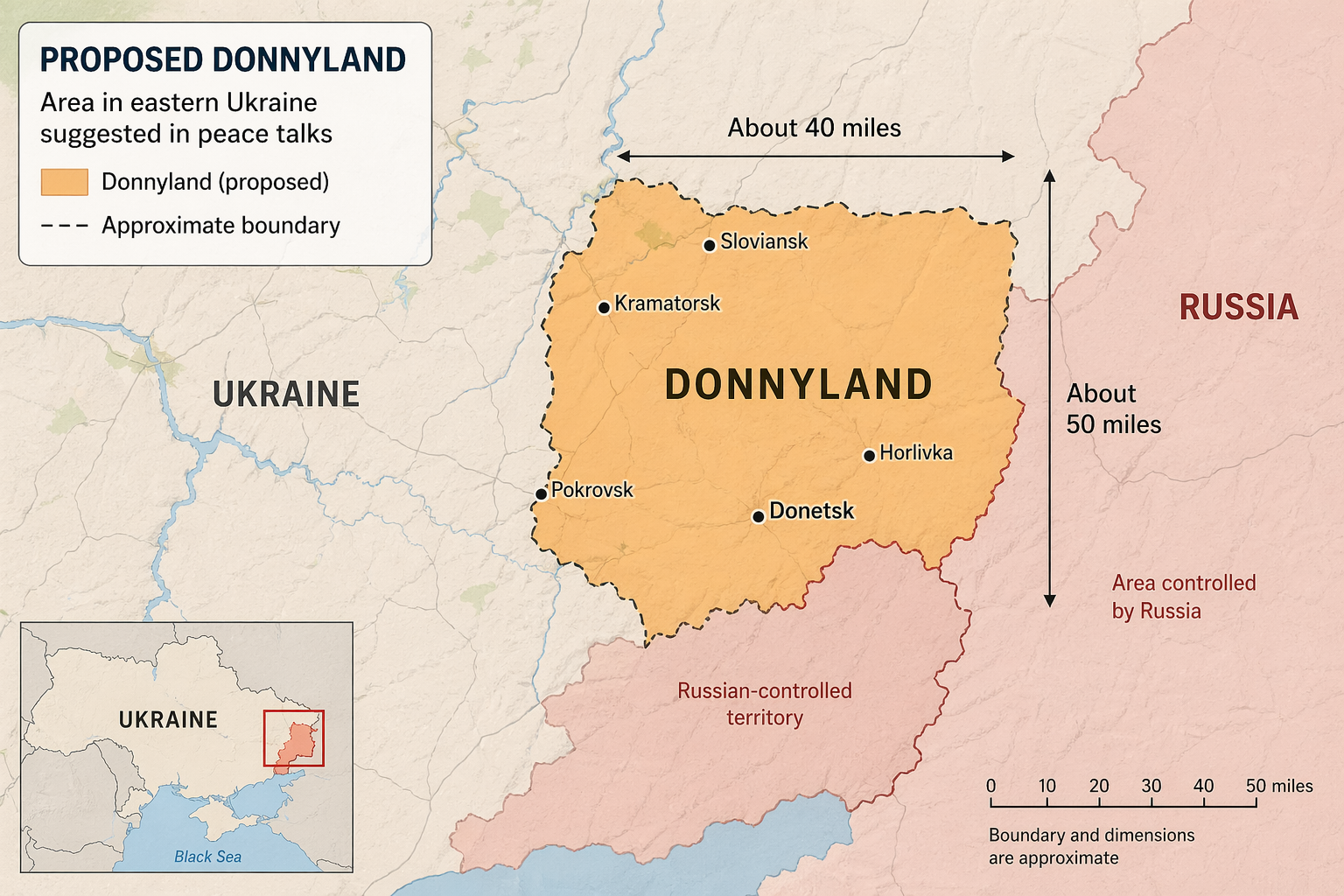 Ukraine's 'Donnyland' Proposal in Donbas Targets Trump
