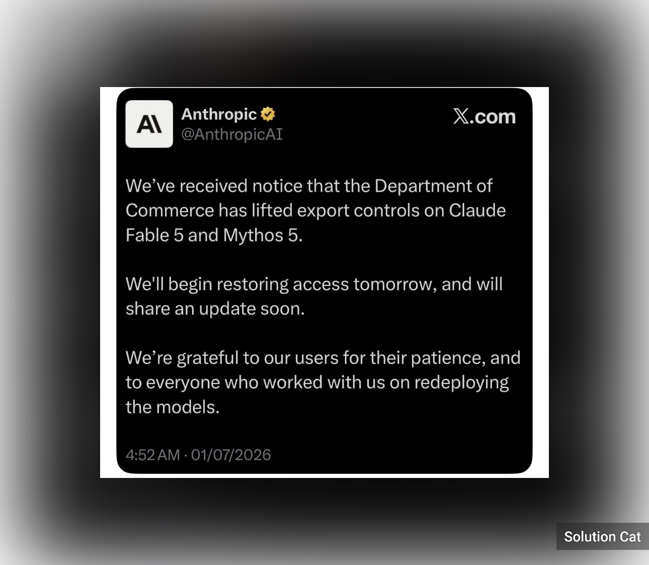 US lifts ban on Anthropic’s Fable 5 and Mythos 5