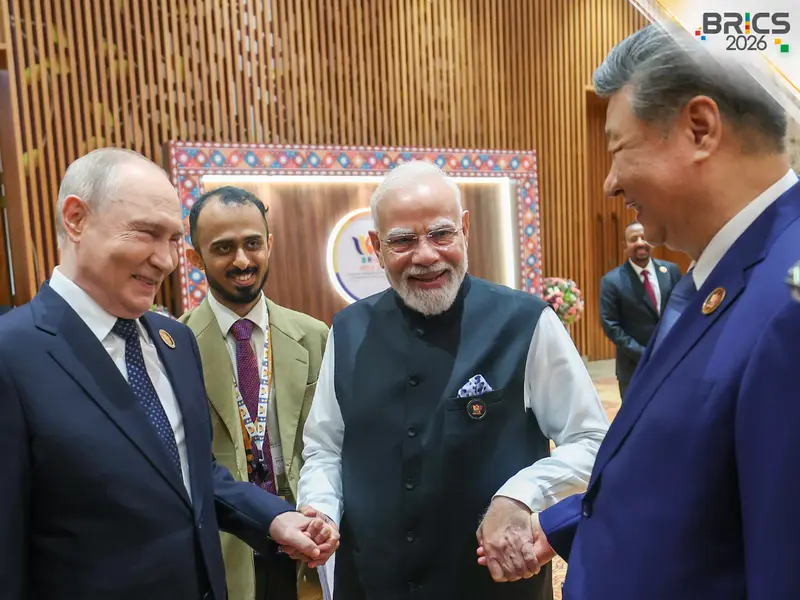 Modi, Putin and Xi link hands as BRICS defies sanctions