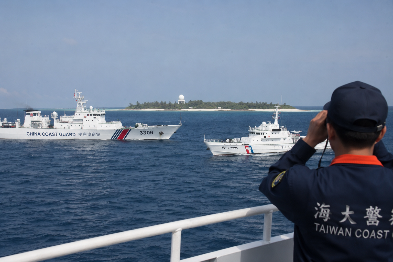 China And Taiwan Ships Clash Near Pratas Islands
