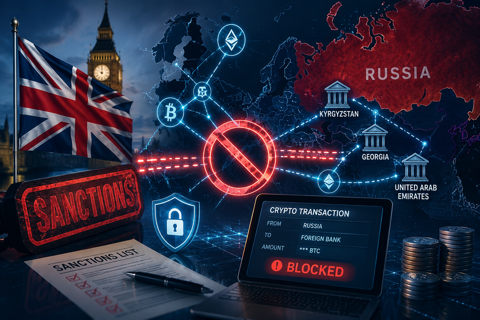 Britain targets Russia's crypto lifeline via foreign banks