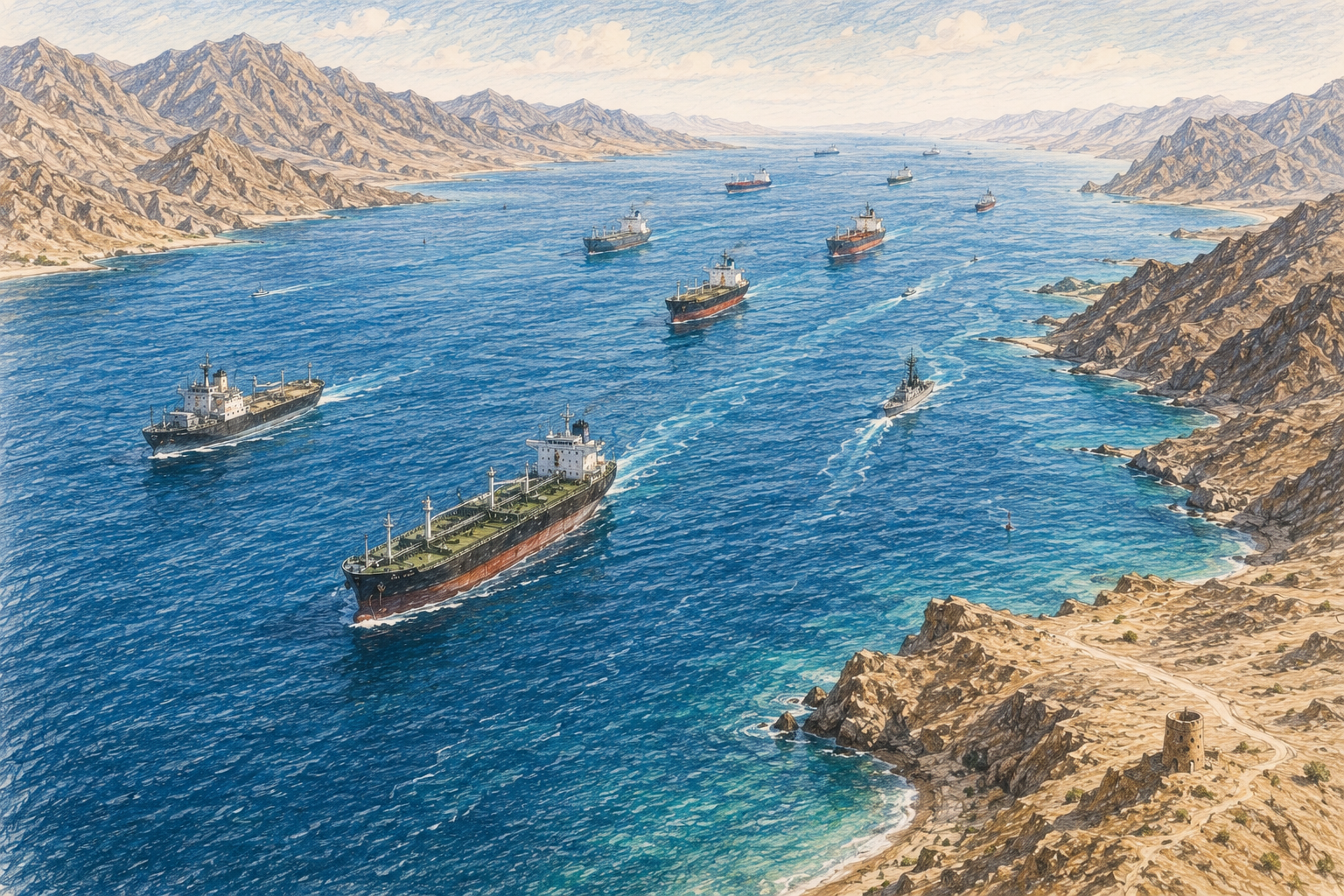 Oman joins UK, France to secure Strait of Hormuz.