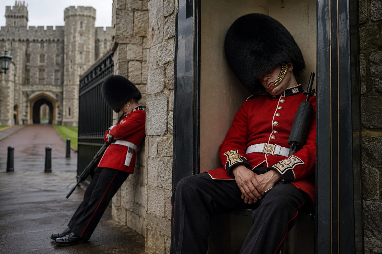 Royal security probed after 30 officers caught sleeping