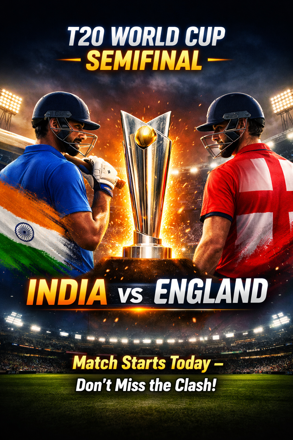 Countdown Begins: India vs England T20 World Cup Semifinal in 4 Hours ⏳