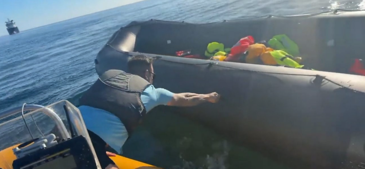 Daniel Thomas, 37, arrested for criminal damage to Channel dinghy