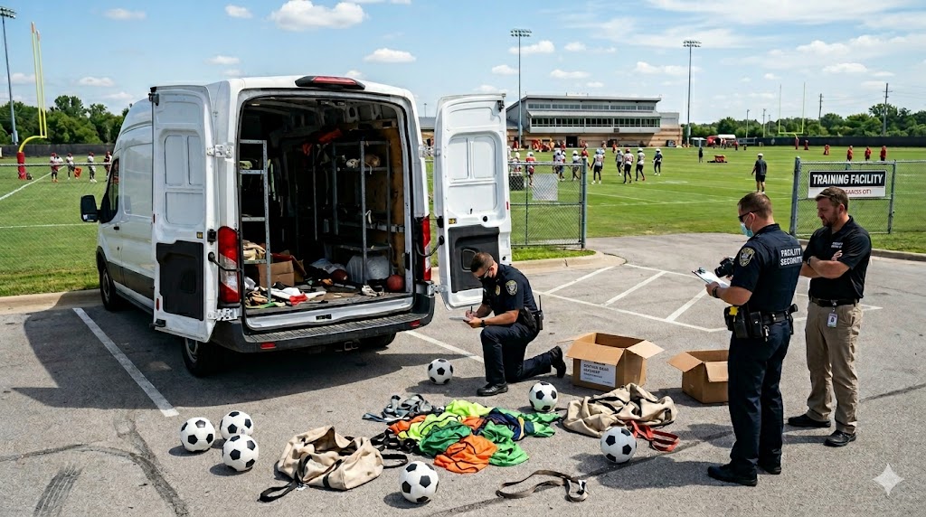 England's Kansas City training gear stolen en route from Florida