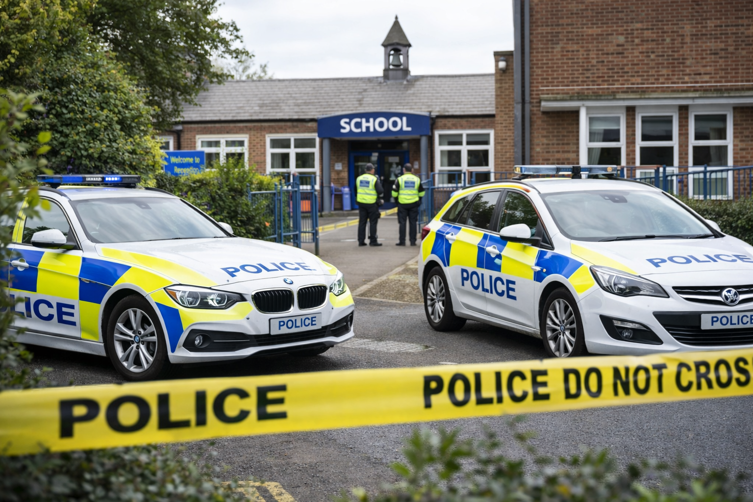 Police detain 13-year-old for knife attack injuring 2 students.