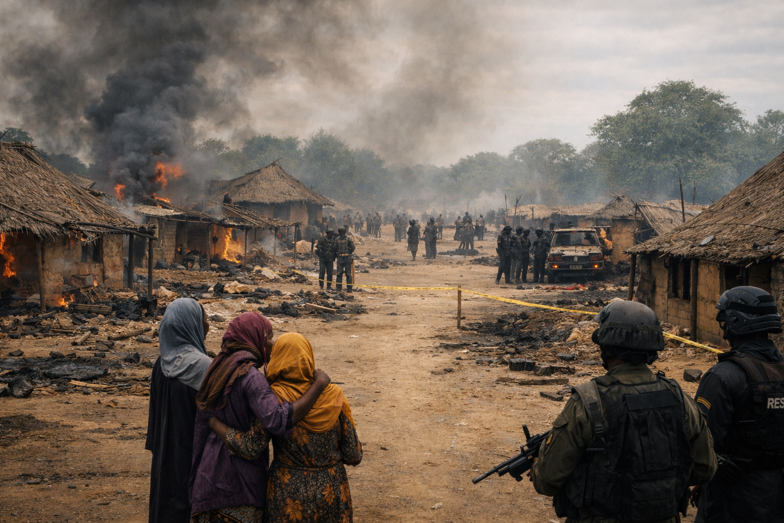 Dozens reportedly killed as gunmen rampage through villages in northwest Nigeria