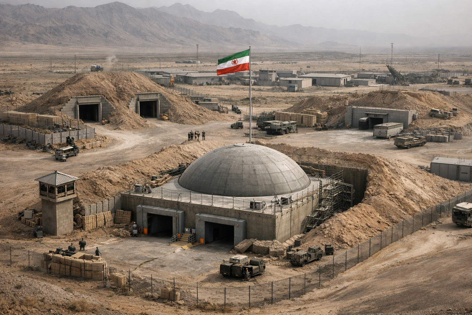 Iran buries entrances and repairs bombed nuclear sites