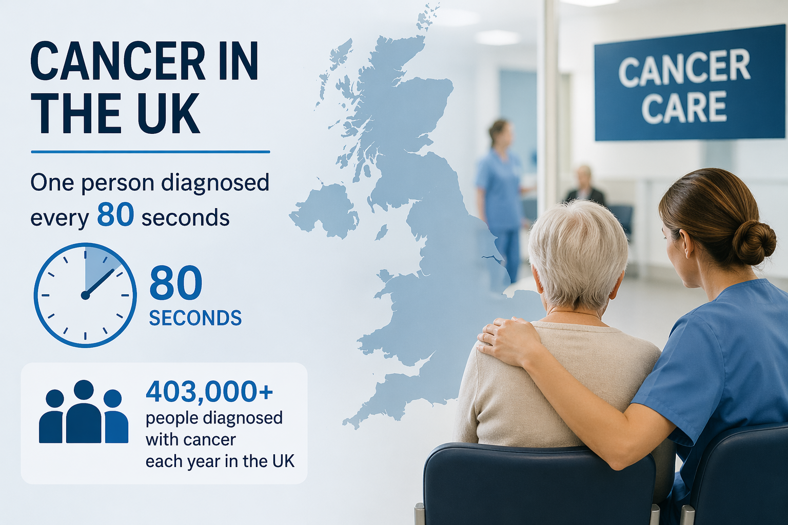 UK sees 403,000 new cancer cases yearly