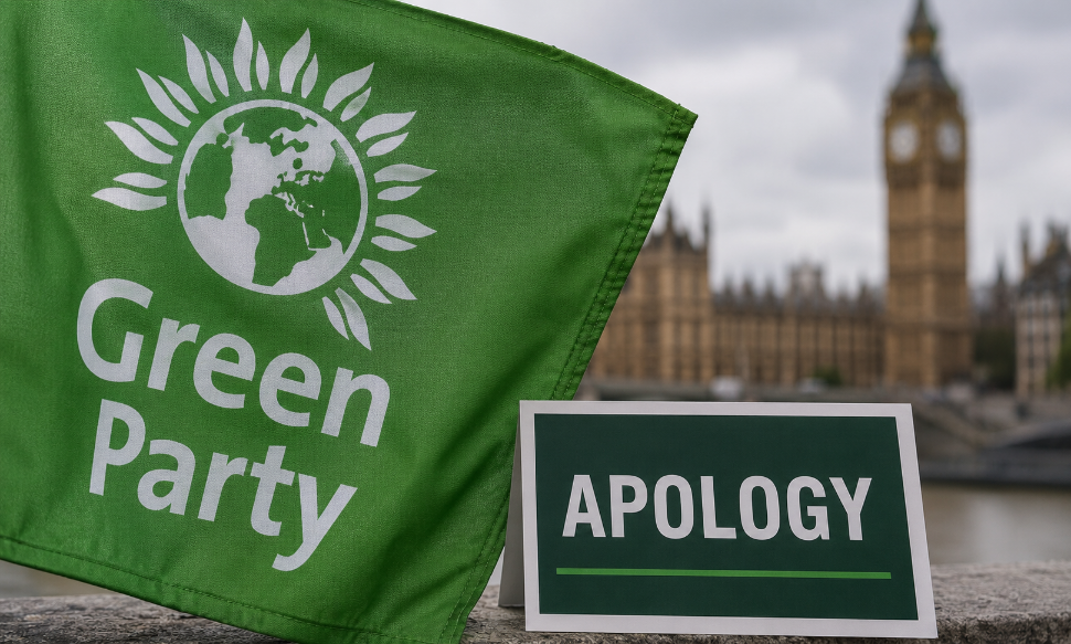 Green candidate quits after 'false flag' apology