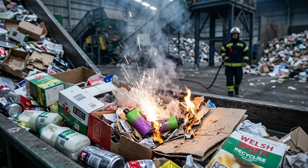 Thrown-away vapes and lithium batteries cost UK recycling centres £1bn a year