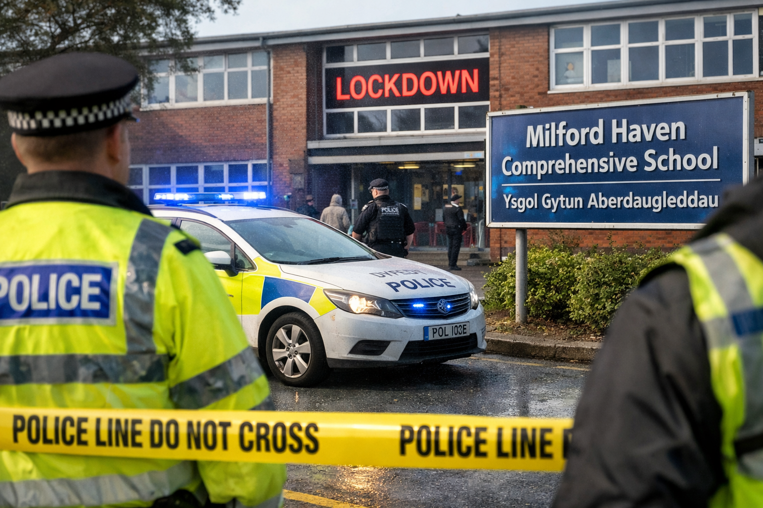 Boy arrested for attempted murder after teacher attacked in Wales