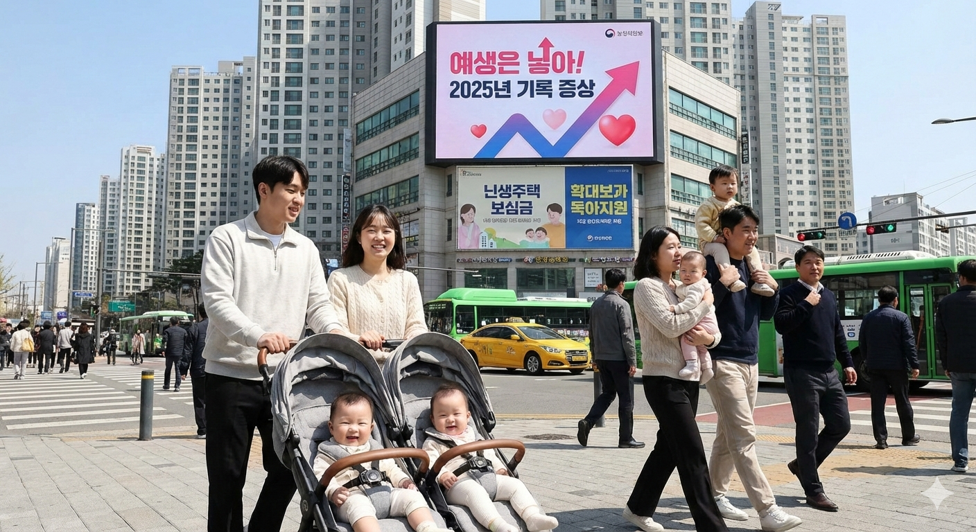 South Korea's birth rate rises, ending decade decline.