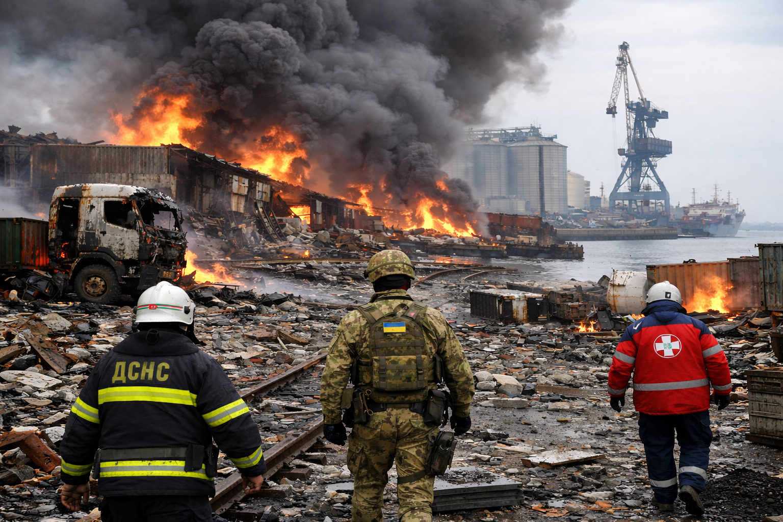 Russian strike on Odesa port kills one and injures six, says Ukrainian official
