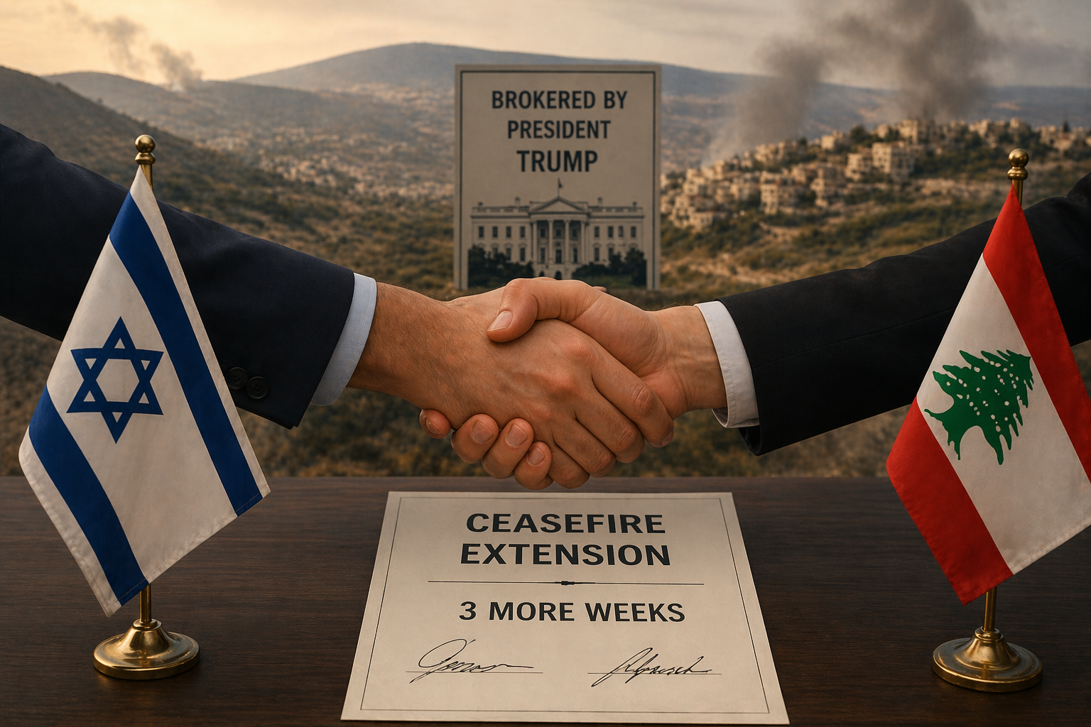 Israel and Lebanon add three-week truce