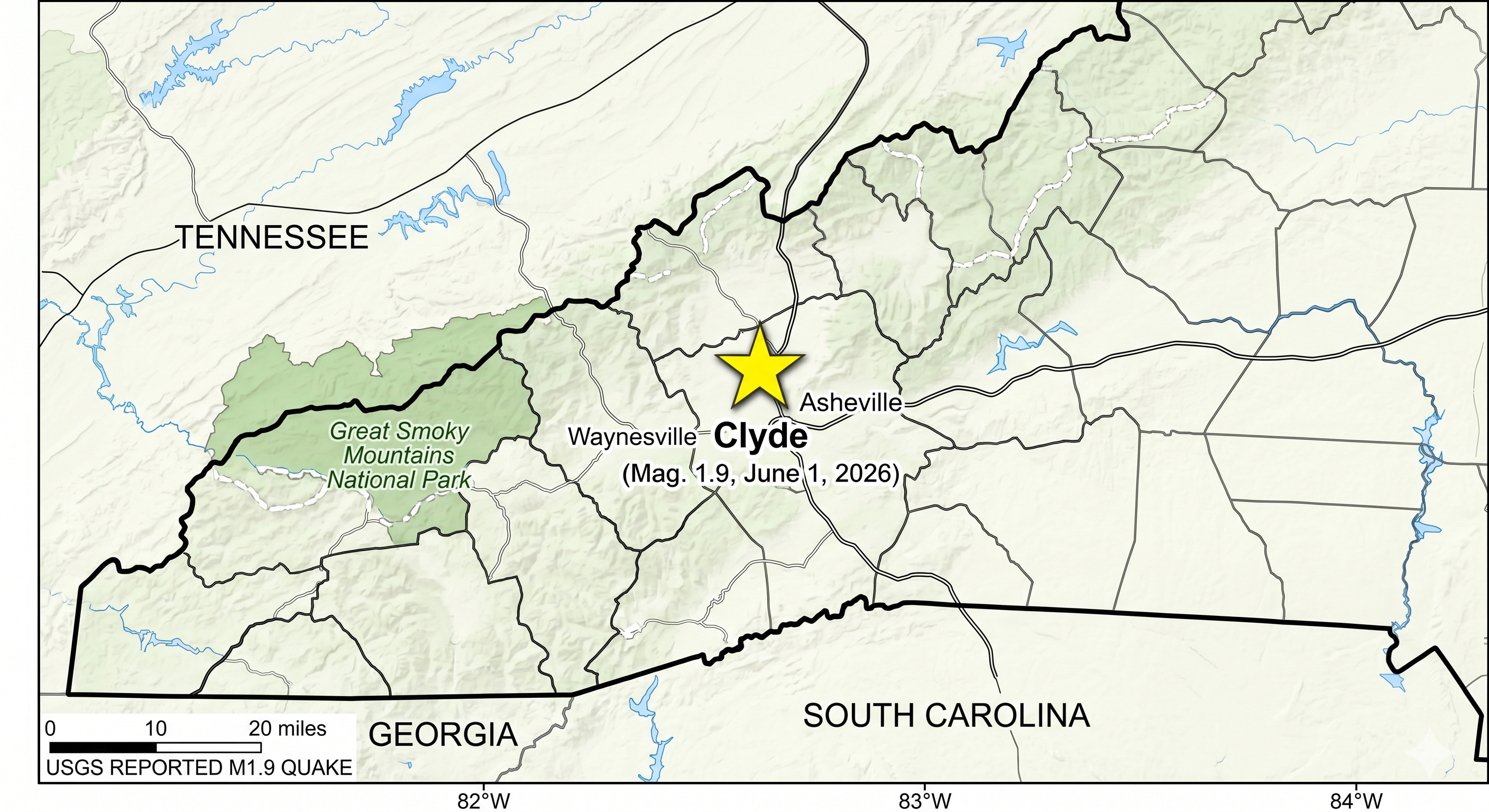 Late-Night Rumble: Minor 1.9 Magnitude Earthquake Rattles Haywood County
