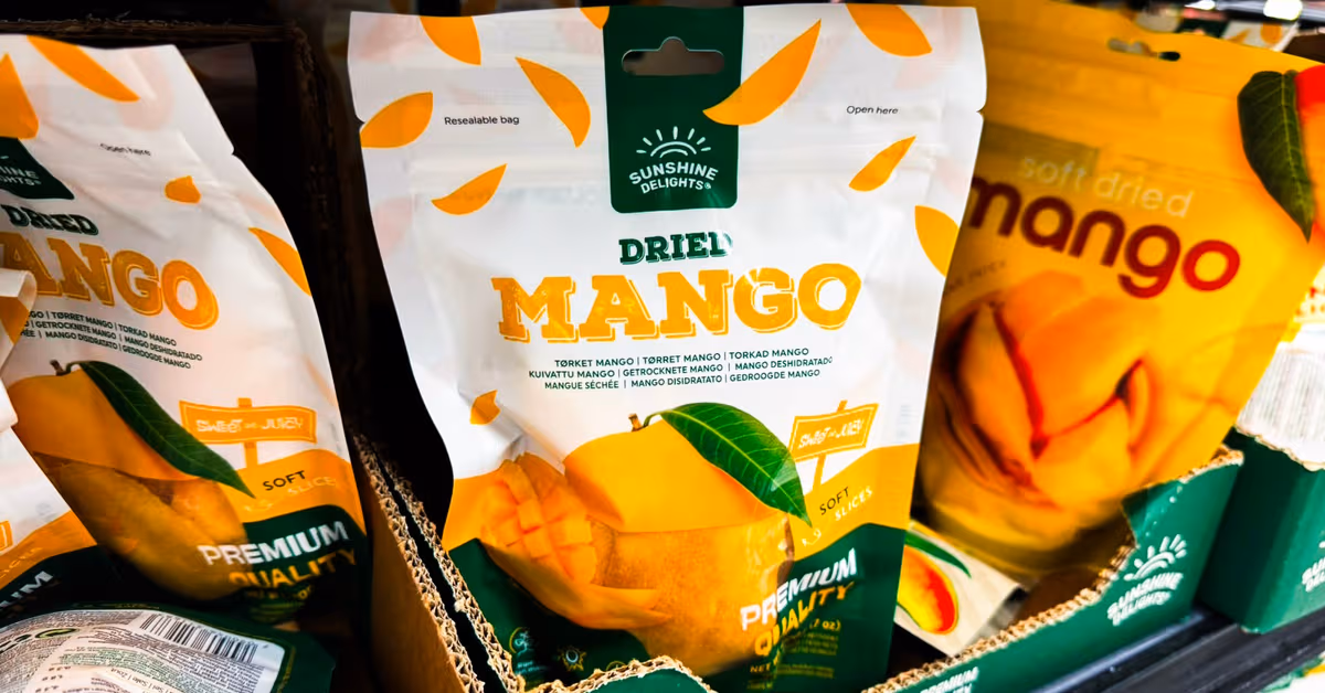 Dried mango contains more sugar than Coca-Cola