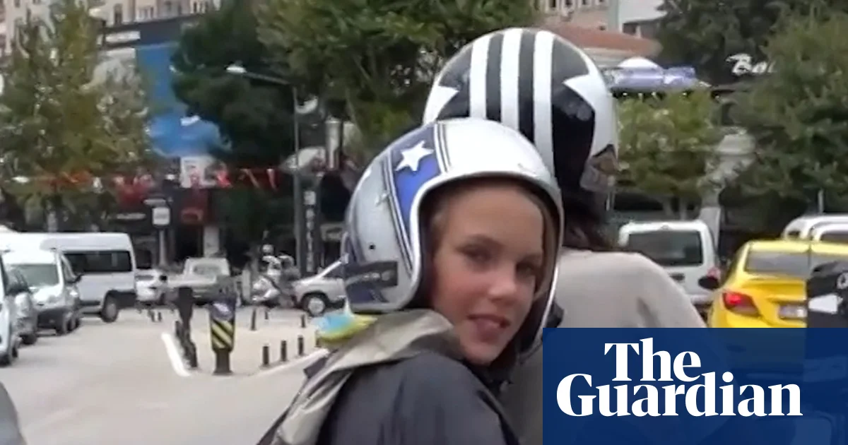 Father and son arrive in Turkey, seven months after leaving Sydney on a Vespa – video