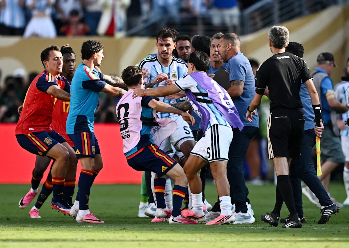 FIFA charges Argentina after World Cup final brawl with Spain