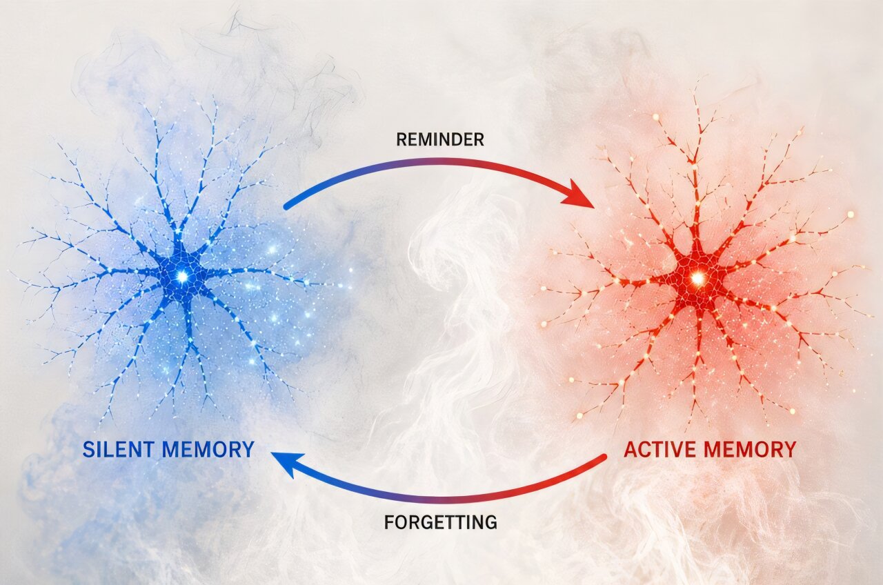 Forgotten memories can leave silent traces in the brain