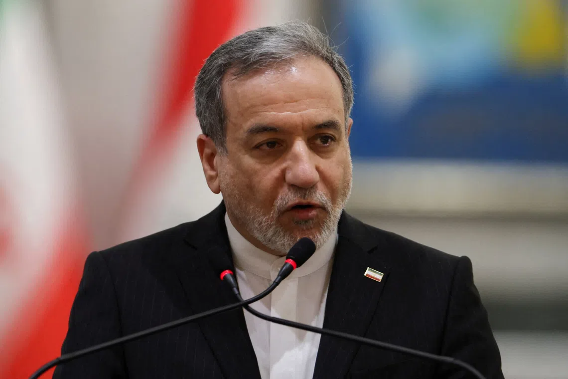 Iran foreign minister Araqchi presses European counterparts over use of bases in US operations
