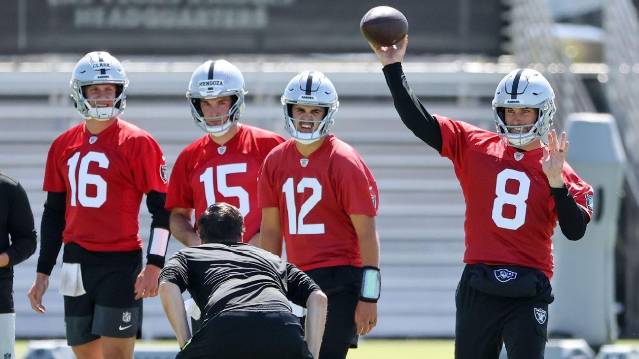 QB Cousins gets nod over Mendoza to open camp