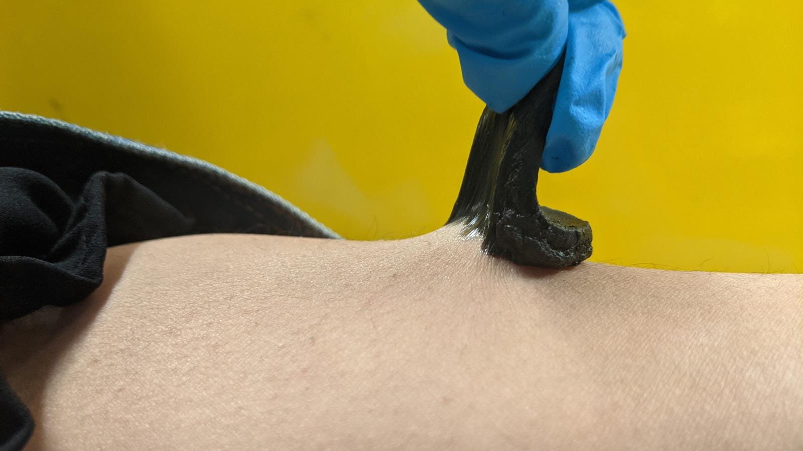 Soft, sticky, stretchable biosensors can pick up signals through hair, sweat, bending and stretching