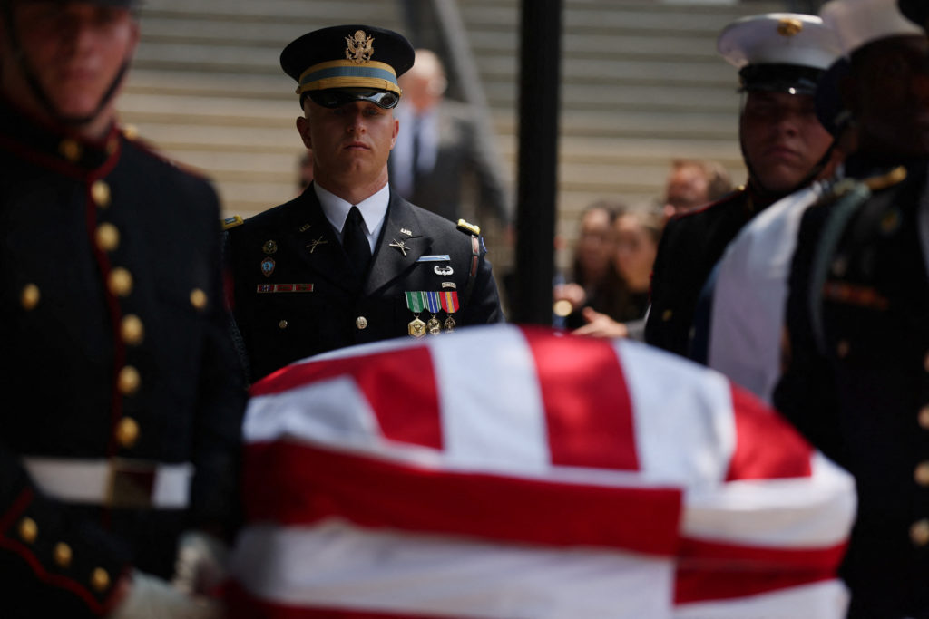 WATCH: Sen. Lindsey Graham returns home for South Carolina funeral