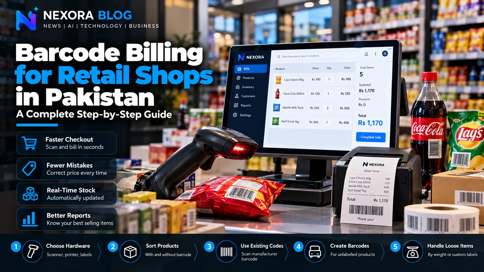 Barcode Billing Setup for Shops in Pakistan | Step-by-Step Guide