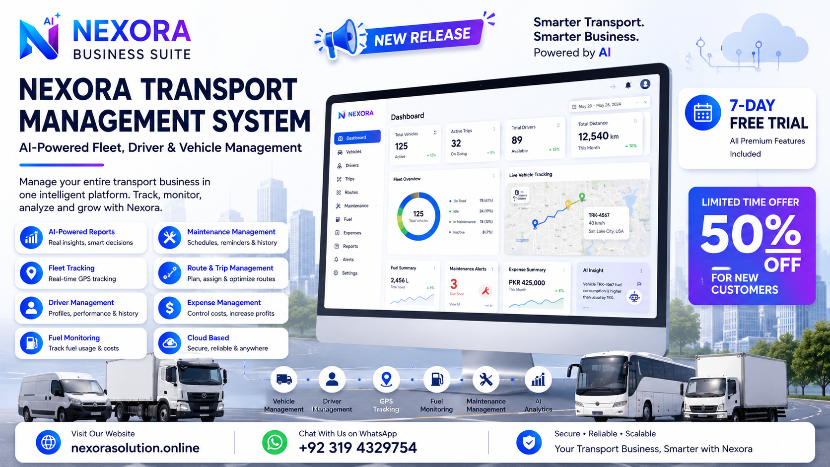 Best Transport Management System | AI Fleet Management Software | Nexora