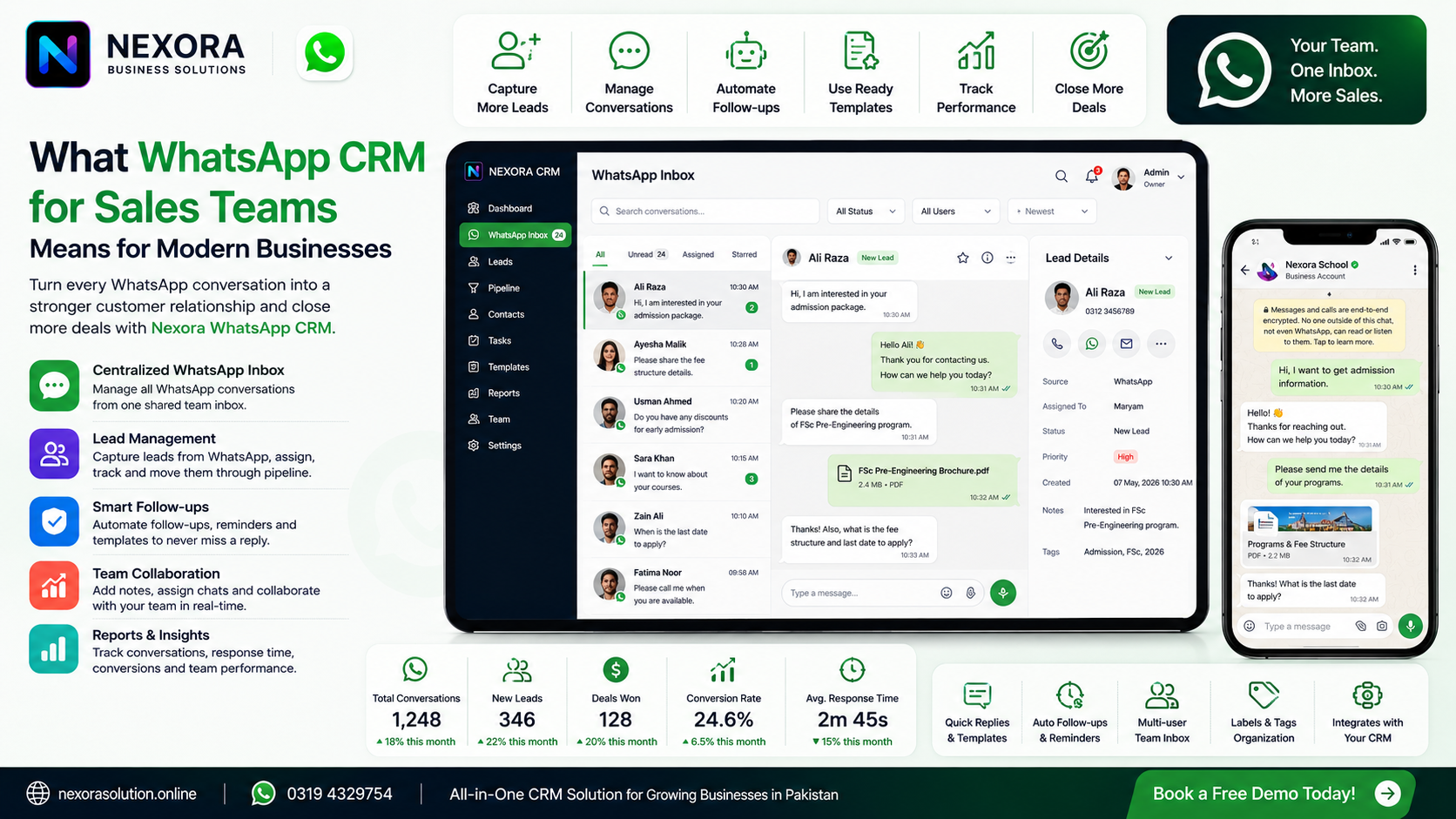 WhatsApp CRM for Sales Teams | Nexora Guide